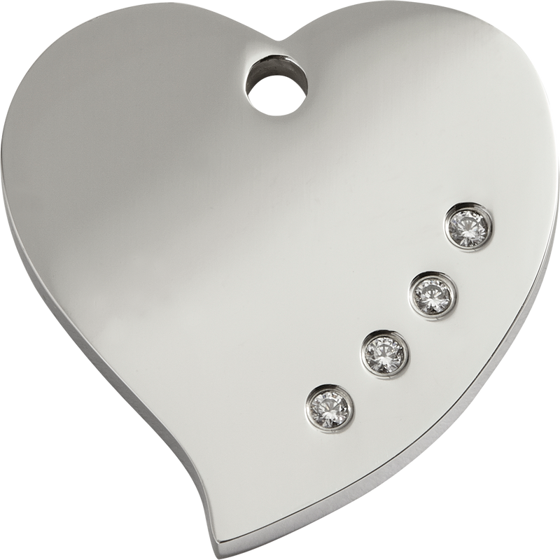 Heart Diamante Swarovski Tag