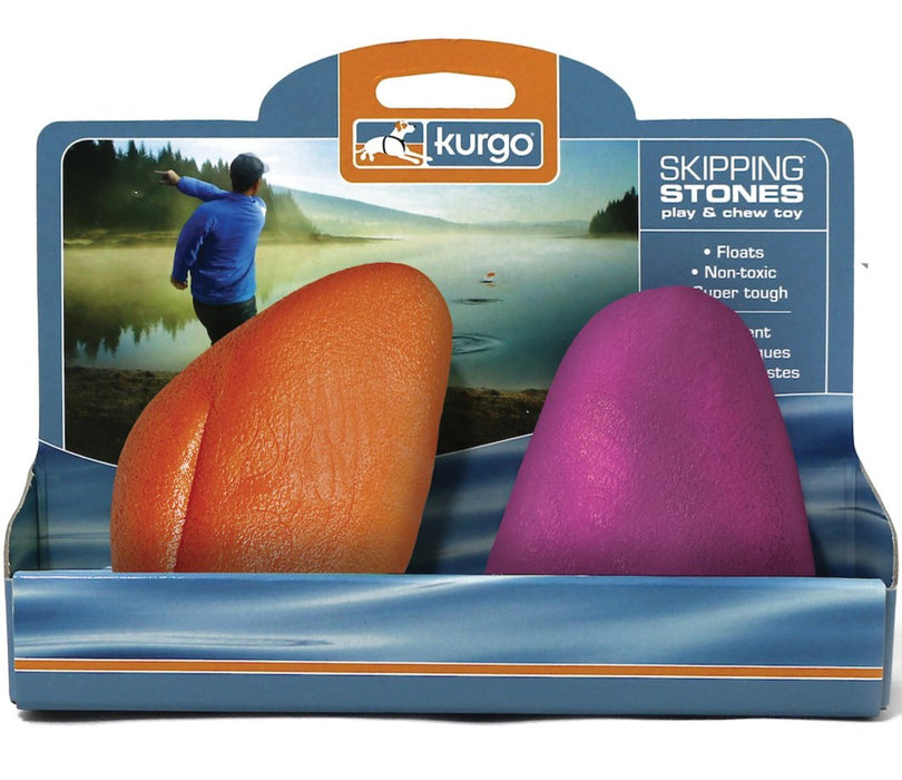 Skipping Stones Play & Chew Dog Toy (2 pack)