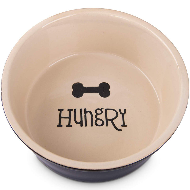 Bol pour chien en céramique chic 'Hungry' (1.25L)