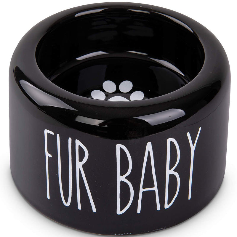 Glänzende Keramikschale 'Fur Baby' (420ml)