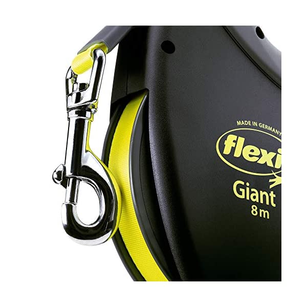 Flexi Giant Hundeleine 8m (Schwarz/Neon)