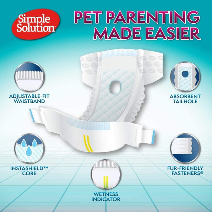 Simple Solution Disposable Dog Diapers (12 pack)