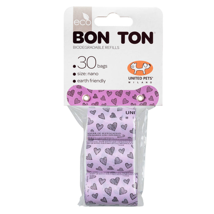 Bon Ton Nano Poop Bags (Heart Pink)