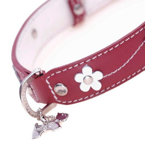 Collier pour chien rouge Lucy