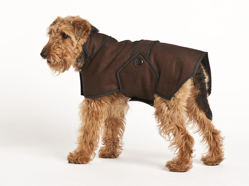 Manteau pour chien en laine (marron)