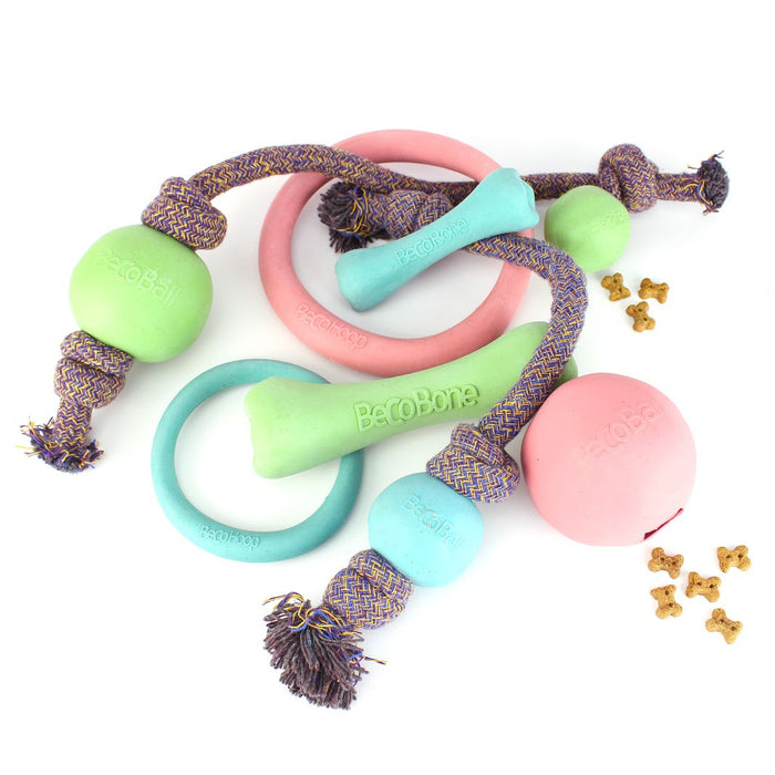 Beco Rubber Hoop dog toy (Pink)
