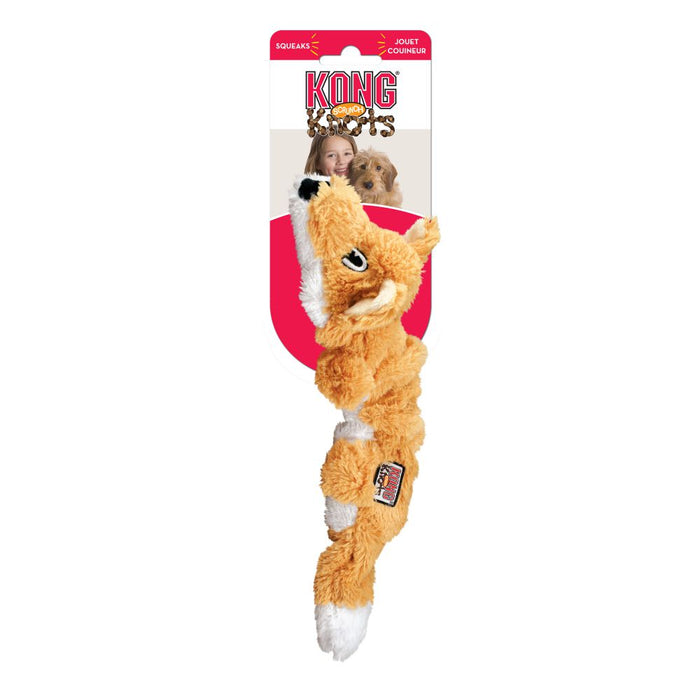 Kong Scrunch Knots Fox Dog Toy