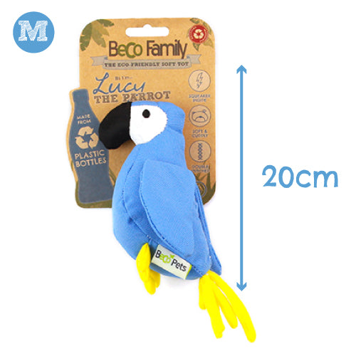 Beco Plush Dog Toy "Lucy the Parrot"