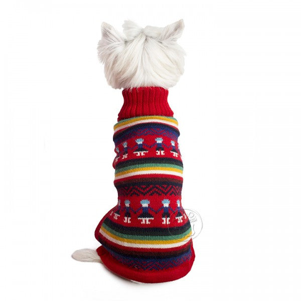 Pull pour chien en tricot (peuple andin)