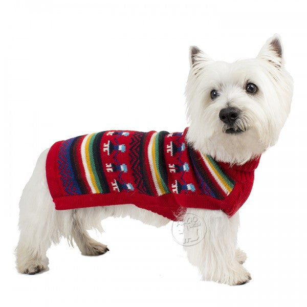 Pull pour chien en tricot (peuple andin)