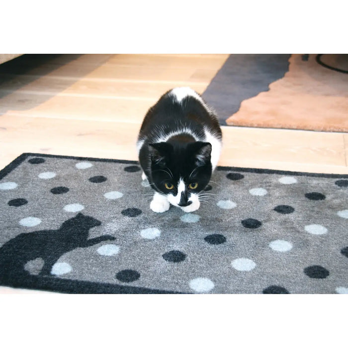 Washable, Anti-Bacterial Non Slip Doormat (Cat Spot)