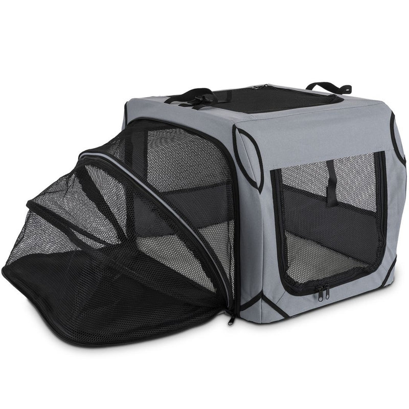 Transport Bag for Dogs (Grey & Black)