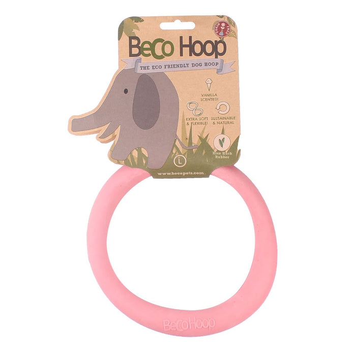 Beco Rubber Hoop Hundespielzeug (Rosa)