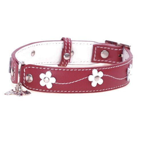 Collier pour chien rouge Lucy