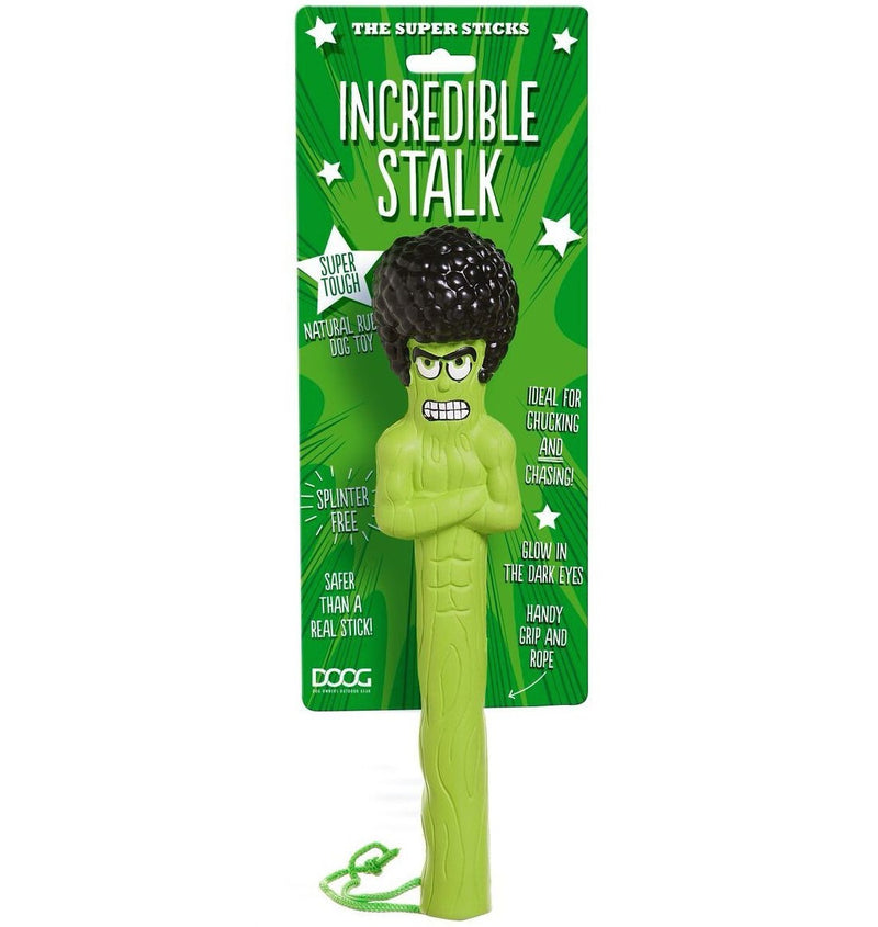 The Super Sticks Fetch Dog Toy "Incredible Stalk"