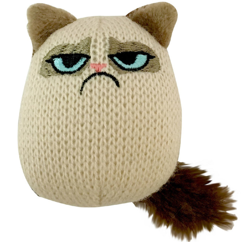 Grumpy Cat Knit Pouncey Katzenspielzeug mit Katzenminze